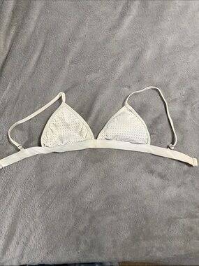 Light Ivory Triangle Bikini Top